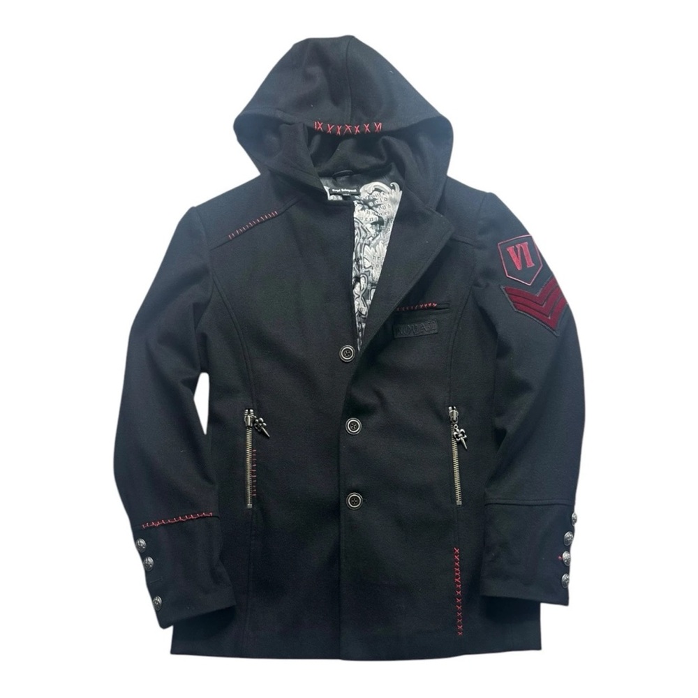 Royal Underground Jacket Wool
Hooded Blazer Black Size L Vintage